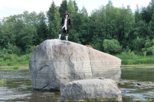 Пётр 1 на камне Лось